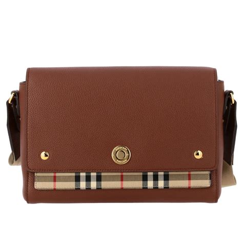 burberry textured-leather and checked canvas shoulder bag|Burberry shoulder bags on sale.